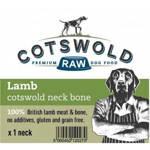 Cotswold Raw Frozen Lamb Neck Bone x1