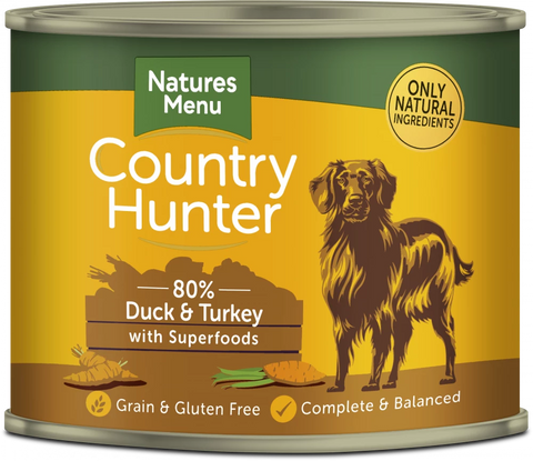 Country Hunter Adult Dog Food Duck and Turkey 600g Tin