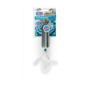 All for Paws Cat Toy Yarn Squid Feather