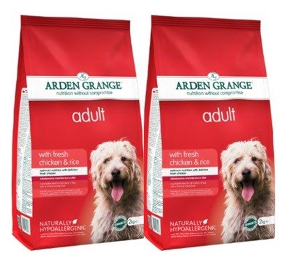Arden Grange 2 x 12kg 2 Bag Deal Adult Dog Food Fresh Chicken & Rice