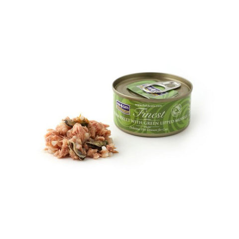 Fish4Cats Tuna Fillet with Green Lipped Mussel 70g