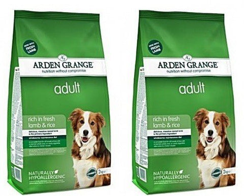 Arden Grange 2 x 12kg 2 Bag Deal Adult Dog Food Fresh Lamb & Rice