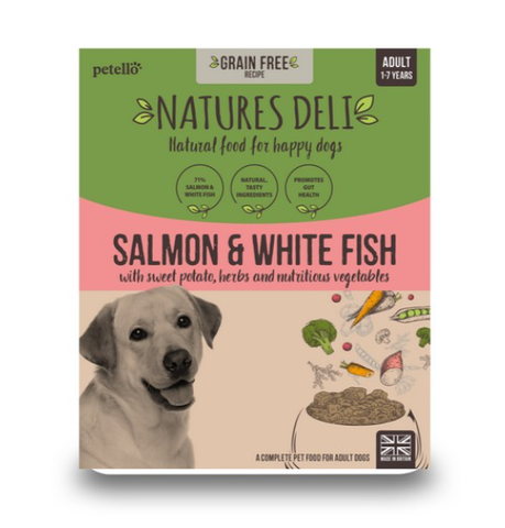 Natures Deli Grain Free Salmon & White Fish 395g