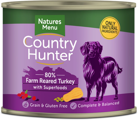 Country Hunter Adult Dog Food Turkey 600g Tin