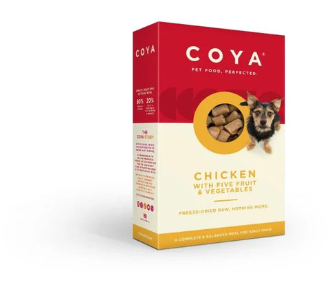 COYA Freeze Dried Raw Dog Food Chicken with Fruit & Vegetables