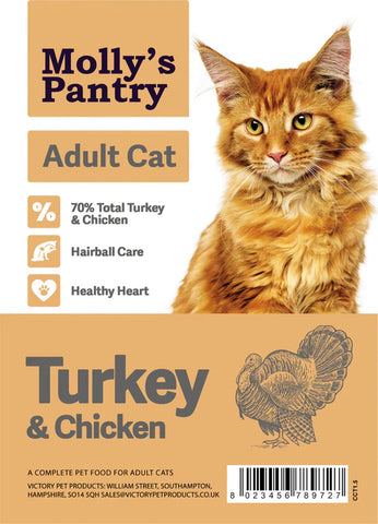 Molly's Pantry Adult Cat Food Turkey and Chicken