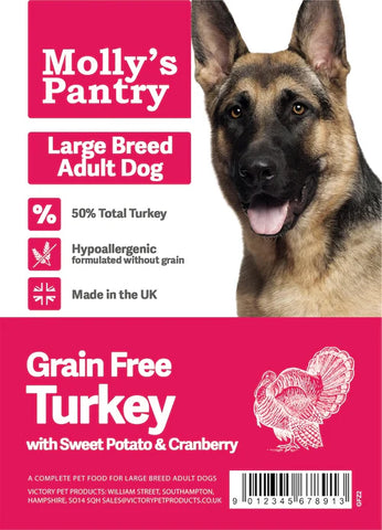 Molly's Pantry 50% Large Breed Turkey & Sweet Potato Kibble