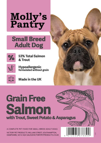 Molly's Pantry 53% Small Breed Salmon with Sweet Potato Kibble
