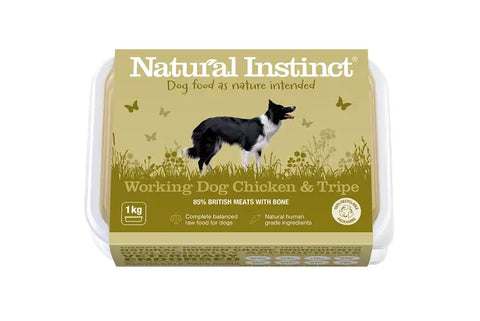 Natural Instinct Raw Working Dog Food - Chicken & Tripe 1kg