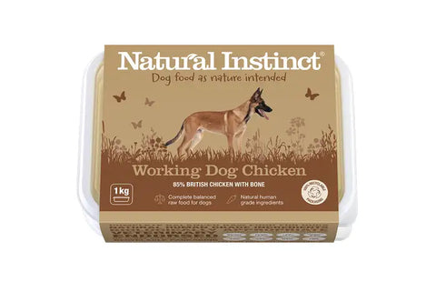 Natural Instinct Raw Working Dog Food - Chicken 1kg