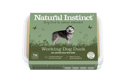 Natural Instinct Raw Working Dog Food - Duck 1kg