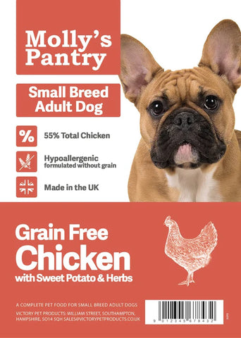 Molly's Pantry 55% Small Breed Chicken with Sweet Potato Kibble