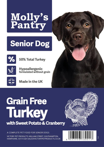 Molly's Pantry 50% Senior Turkey Kibble