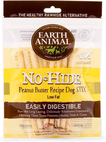 Earth Animal No Hide Chew Stix Peanut Butter