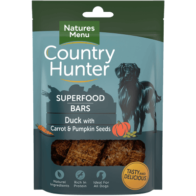 Country Hunter Superfood Bars Duck with Carrot and Pumpkin Seeds