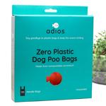 Adios Zero Plastic Compostable Dog Poo Bags with Handles