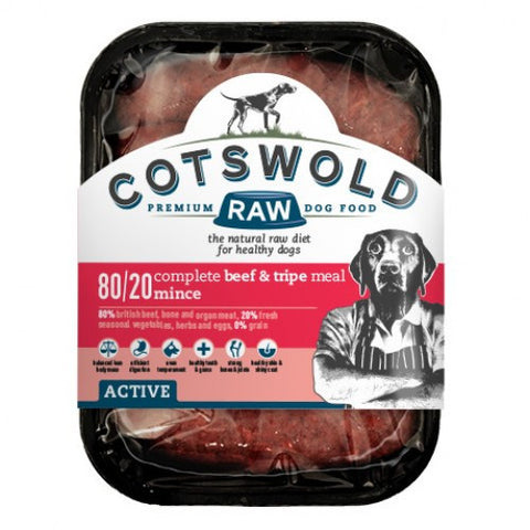 Cotswold Raw Active 80/20 Beef and Tripe Mince