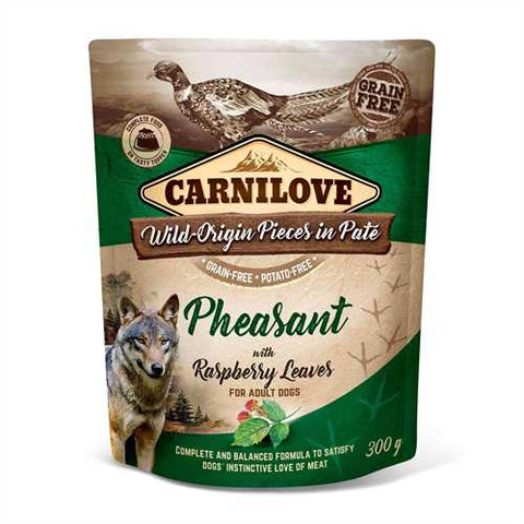 Carnilove Dog Pheasant With Raspberry Leaves 300g