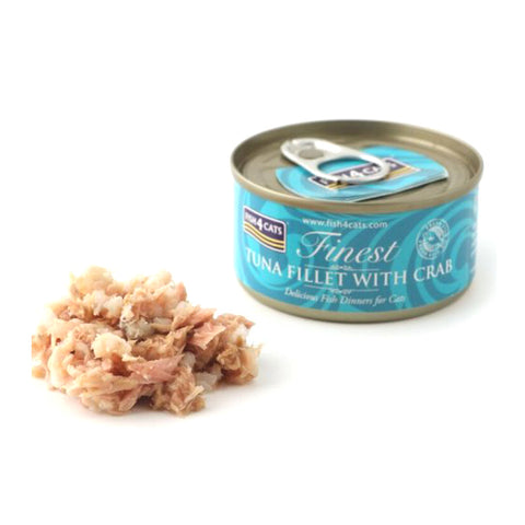 Fish4Cats Tuna Fillet with Crab 70g