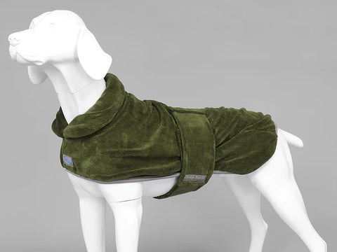 George Barclay MuttMop Drying Robe Olive