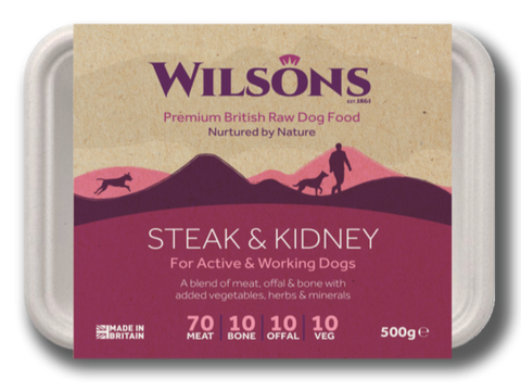 Wilsons Premium Raw Steak and Kidneys