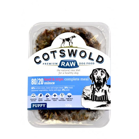 Cotswold Raw Complete Puppy Beef and Tripe Mince