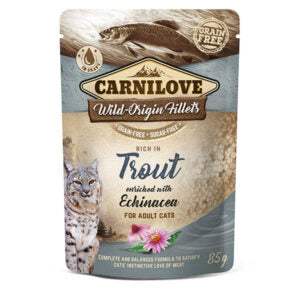 Carnilove Cat Pouches Trout with Echinacea 85g