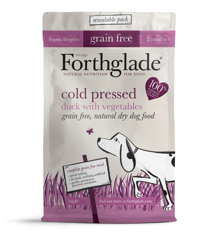 Duck Grain Free Cold Pressed Natural Dry Dog Food
