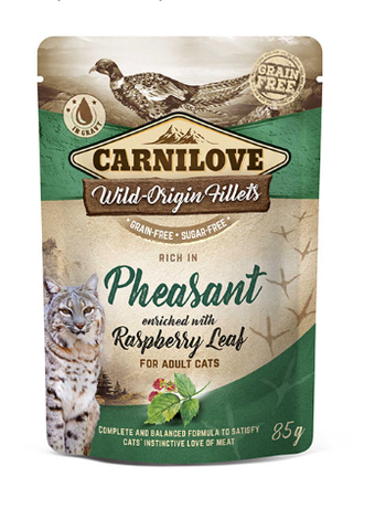 Carnilove Cat Pouches Pheasant and Raspberry Leaf 85g